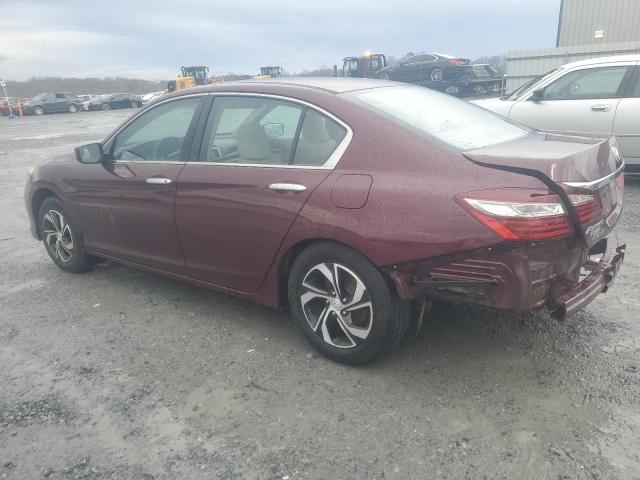 1HGCR2F34HA298897 - 2017 HONDA ACCORD LX BURGUNDY photo 2