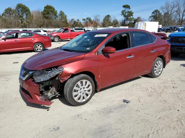 3N1AB7AP0GY256256 - 2016 NISSAN SENTRA S RED photo 1