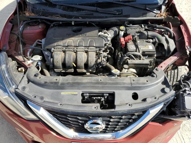 3N1AB7AP0GY256256 - 2016 NISSAN SENTRA S RED photo 11