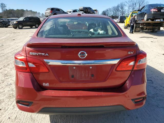 3N1AB7AP0GY256256 - 2016 NISSAN SENTRA S RED photo 6