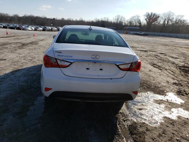 5NPEB4AC1EH904501 - 2014 HYUNDAI SONATA GLS WHITE photo 6