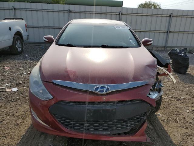 KMHEC4A48FA124277 - 2015 HYUNDAI SONATA HYBRID RED photo 5