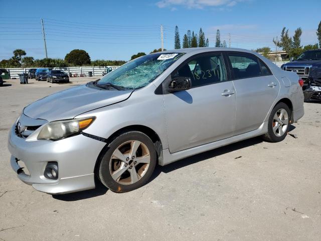 2T1BU4EE5BC696839 - 2011 TOYOTA COROLLA BASE SILVER photo 1