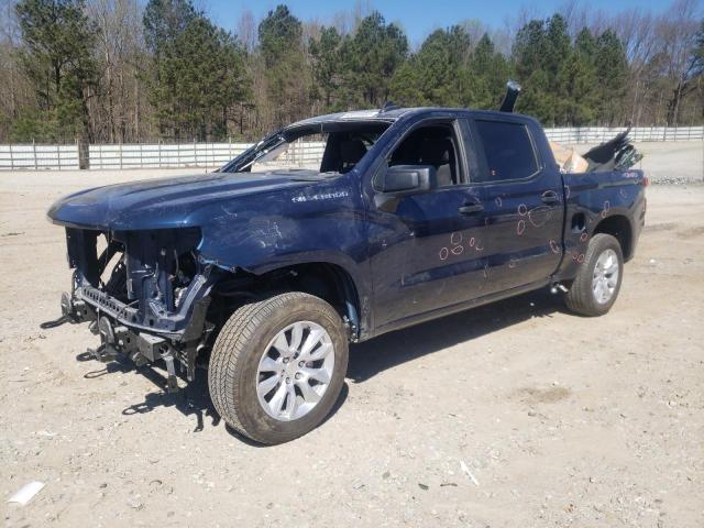 3GCPDBEK3NG522147 - 2022 CHEVROLET SILVERADO K1500 CUSTOM BLUE photo 1