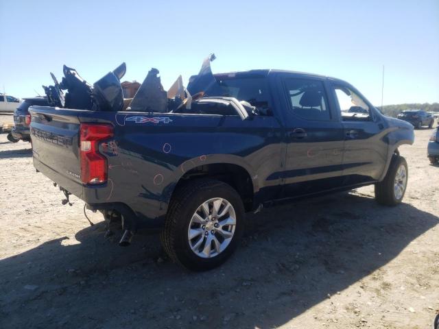 3GCPDBEK3NG522147 - 2022 CHEVROLET SILVERADO K1500 CUSTOM BLUE photo 3