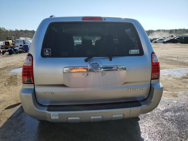 JTEZU14R070092999 - 2007 TOYOTA 4RUNNER SR5 SILVER photo 6