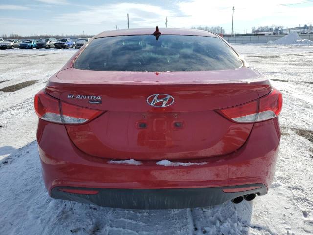 KMHDH6AE6DU019654 - 2013 HYUNDAI ELANTRA CO GS RED photo 6