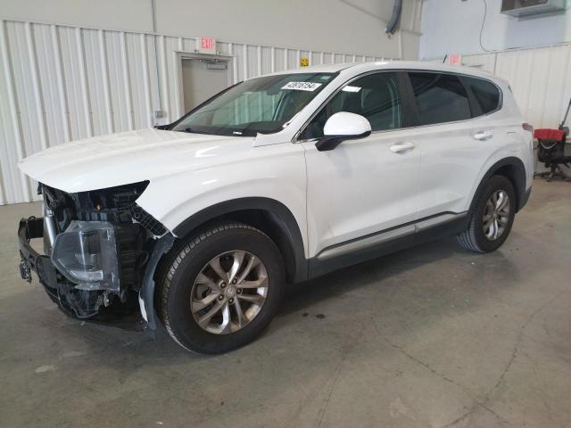 5NMS23AD6KH014963 - 2019 HYUNDAI SANTA FE SE WHITE photo 1