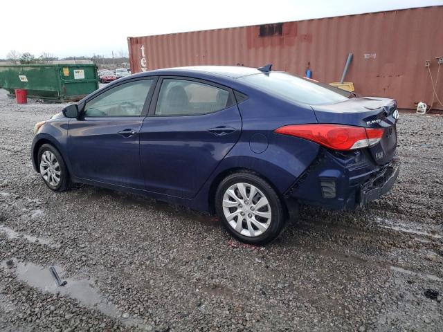 5NPDH4AE5BH030113 - 2011 HYUNDAI ELANTRA GLS BLUE photo 2