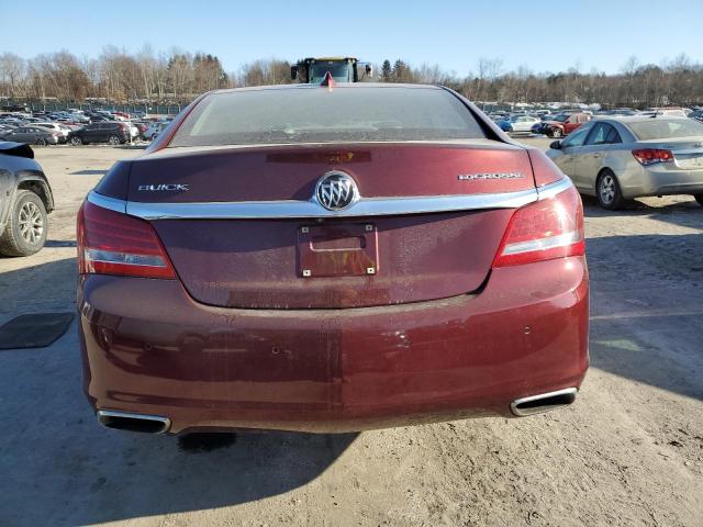 1G4GB5G39GF124261 - 2016 BUICK LACROSSE BURGUNDY photo 6