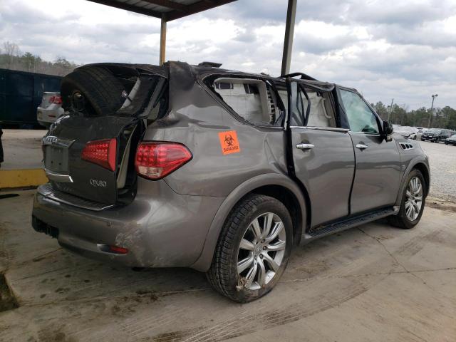 JN8AZ2NF0E9554326 - 2014 INFINITI QX80 GRAY photo 3