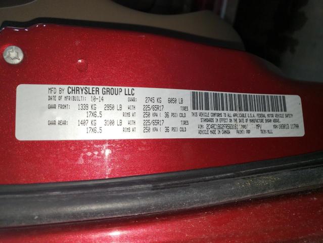 2C4RC1BG2FR563161 - 2015 CHRYSLER TOWN & COU TOURING 栗色 照片 13