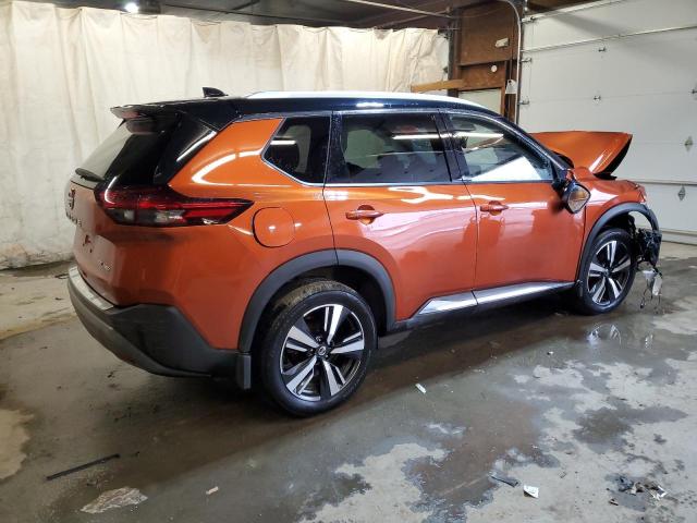 JN8AT3CB2MW219687 - 2021 NISSAN ROGUE SL ORANGE photo 3