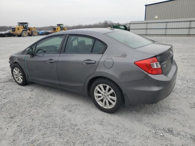 19XFB2F80CE029524 - 2012 HONDA CIVIC EX GRAY photo 2