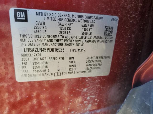 LRBAZLR45PD016925 - 2023 BUICK ENVISION PREFERRED RED photo 13