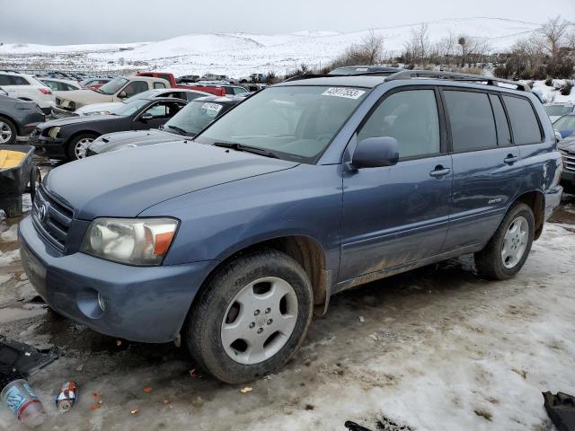 JTEEP21A770199929 - 2007 TOYOTA HIGHLANDER SPORT BLUE photo 1