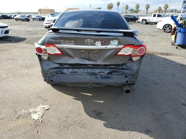 2T1BU4EE4BC571122 - 2011 TOYOTA COROLLA BASE CHARCOAL photo 6