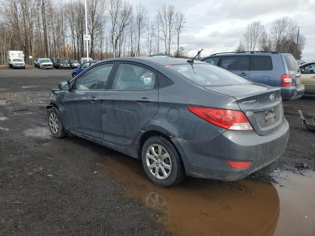 KMHCT4AE1DU417398 - 2013 HYUNDAI ACCENT GLS GRAY photo 2