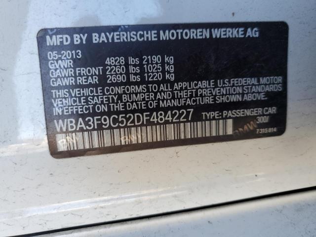 WBA3F9C52DF484227 - 2013 BMW ACTIVEHYBR WHITE photo 12