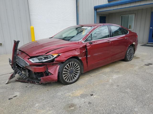 3FA6P0D9XJR205797 - 2018 FORD FUSION TITANIUM/PLATINUM BURGUNDY photo 1