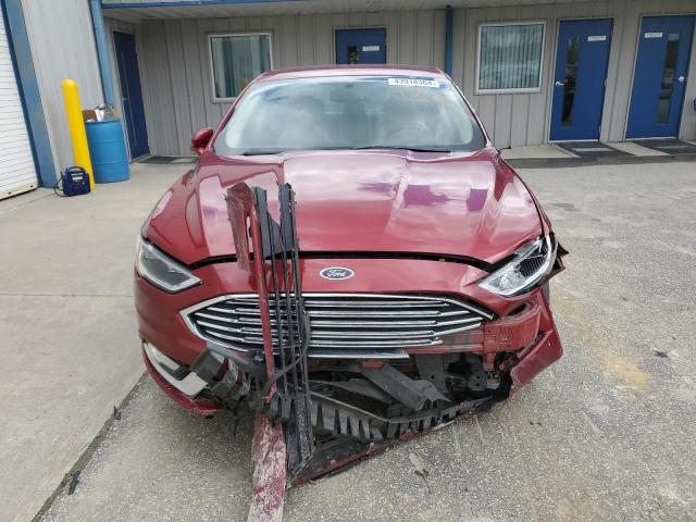 3FA6P0D9XJR205797 - 2018 FORD FUSION TITANIUM/PLATINUM BURGUNDY photo 5