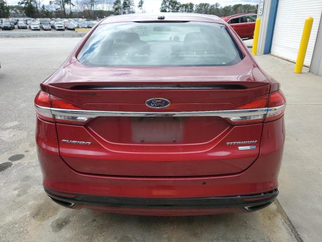 3FA6P0D9XJR205797 - 2018 FORD FUSION TITANIUM/PLATINUM BURGUNDY photo 6