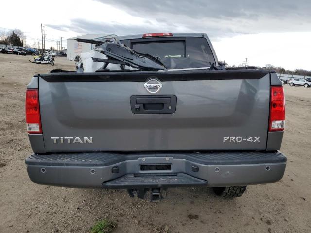 1N6AA0ECXFN503838 - 2015 NISSAN TITAN S GRAY photo 6