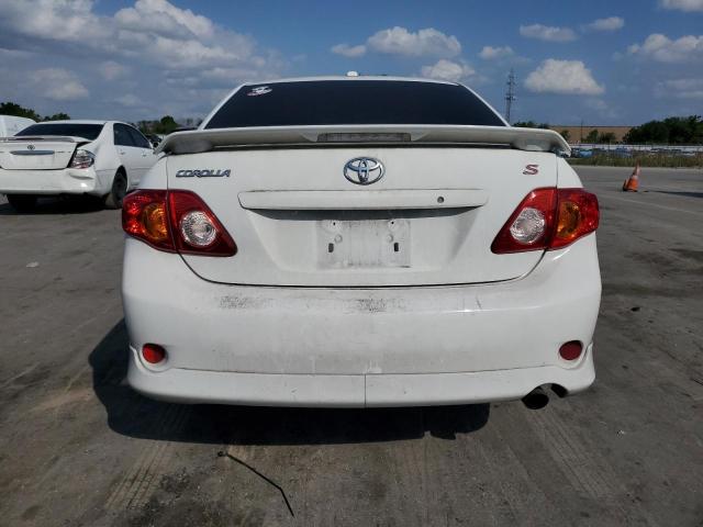 2T1BU4EE9AC451346 - 2010 TOYOTA COROLLA BASE WHITE photo 6