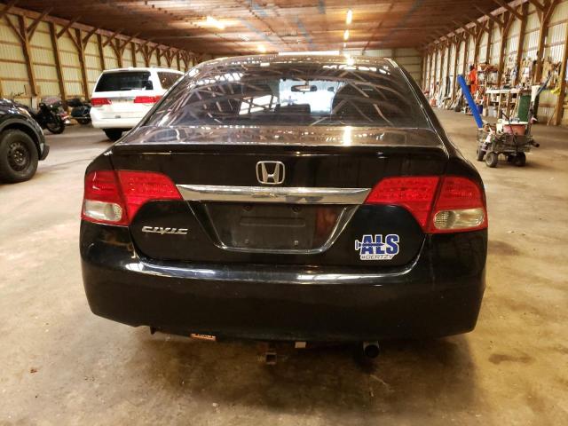2HGFA166X9H102327 - 2009 HONDA CIVIC LX-S Սև լուսանկար 6