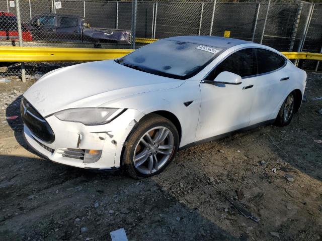 5YJSA1H18EFP52532 - 2014 TESLA MODEL S თეთრი ფოტო 1