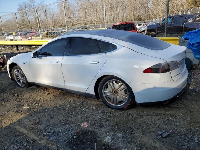 5YJSA1H18EFP52532 - 2014 TESLA MODEL S WHITE photo 2