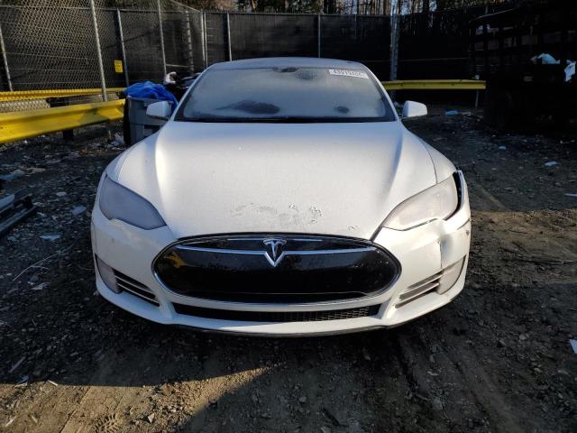 5YJSA1H18EFP52532 - 2014 TESLA MODEL S WHITE photo 5