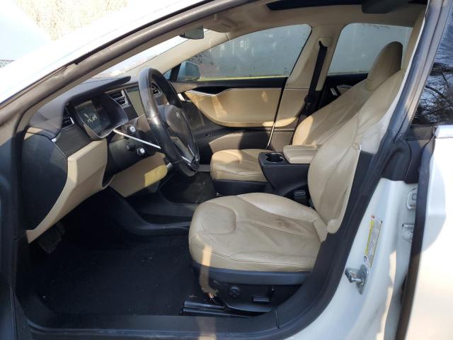 5YJSA1H18EFP52532 - 2014 TESLA MODEL S თეთრი ფოტო 7