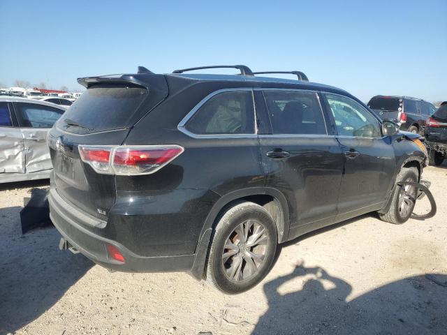 5TDKKRFH9FS078920 - 2015 TOYOTA HIGHLANDER XLE 黑色 照片 3