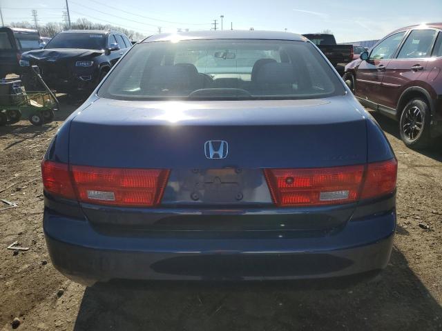 1HGCM56485A074438 - 2005 HONDA ACCORD LX BLUE photo 6