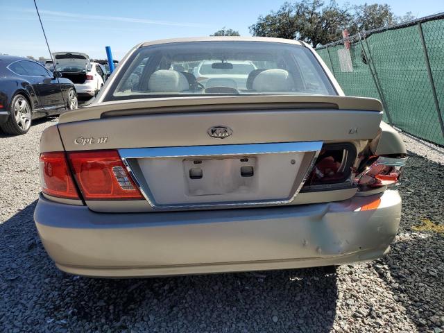 KNAGD126345276589 - 2004 KIA OPTIMA LX BEIGE photo 6