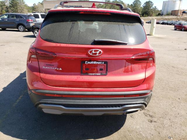 5NMS64AJ6NH405776 - 2022 HYUNDAI SANTA FE SEL RED photo 6