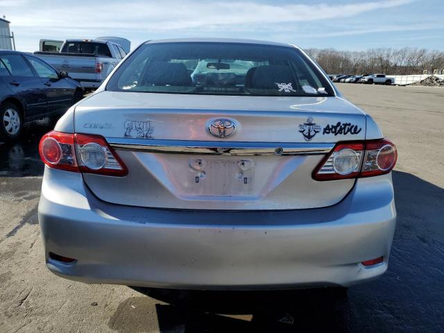 2T1BU4EE4DC007053 - 2013 TOYOTA COROLLA BASE SILVER photo 6