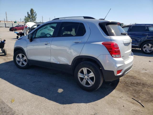 KL7CJLSM1NB501760 - 2022 CHEVROLET TRAX 1LT SILVER photo 2