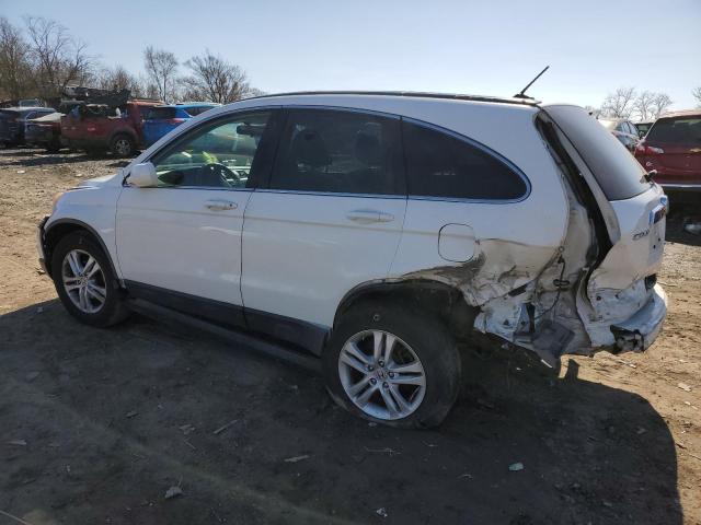 JHLRE4H78AC012773 - 2010 HONDA CR-V EXL WHITE photo 2