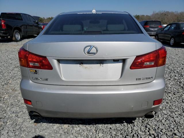 JTHBK262382059565 - 2008 LEXUS IS 250 SILVER photo 6