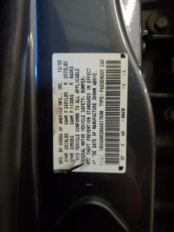 19UUA66296A017698 - 2006 ACURA 3.2TL GRAY photo 12