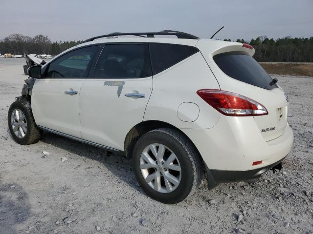 JN8AZ1MU1CW105326 - 2012 NISSAN MURANO S WHITE photo 2