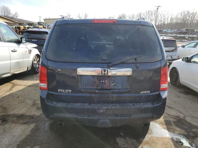 5FNYF4H61CB078651 - 2012 HONDA PILOT EXL BLUE photo 6