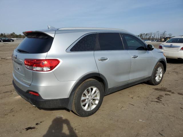 5XYPG4A50GG110112 - 2016 KIA SORENTO LX SILVER photo 3