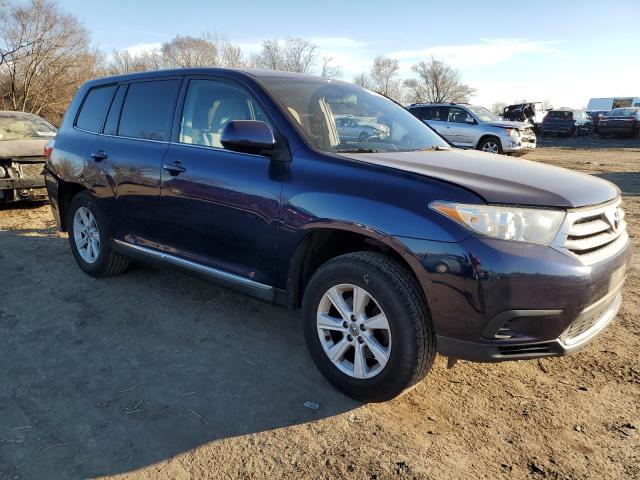 5TDBK3EH5DS211233 - 2013 TOYOTA HIGHLANDER BASE BLUE photo 4