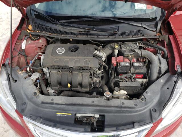 3N1AB7AP7EY262908 - 2014 NISSAN SENTRA S BURGUNDY photo 11