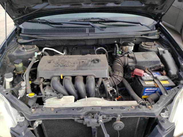 2T1KR32E35C341270 - 2005 TOYOTA COROLLA MA XR BLACK photo 11