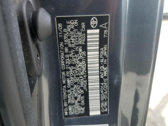JTKDE167290297128 - 2009 TOYOTA SCION TC ნაცრისფერი ფოტო 12