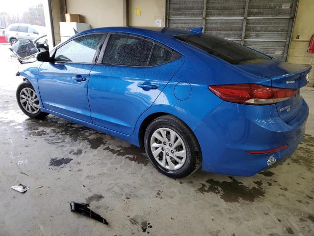 KMHD74LF9HU073856 - 2017 HYUNDAI ELANTRA SE BLUE photo 2